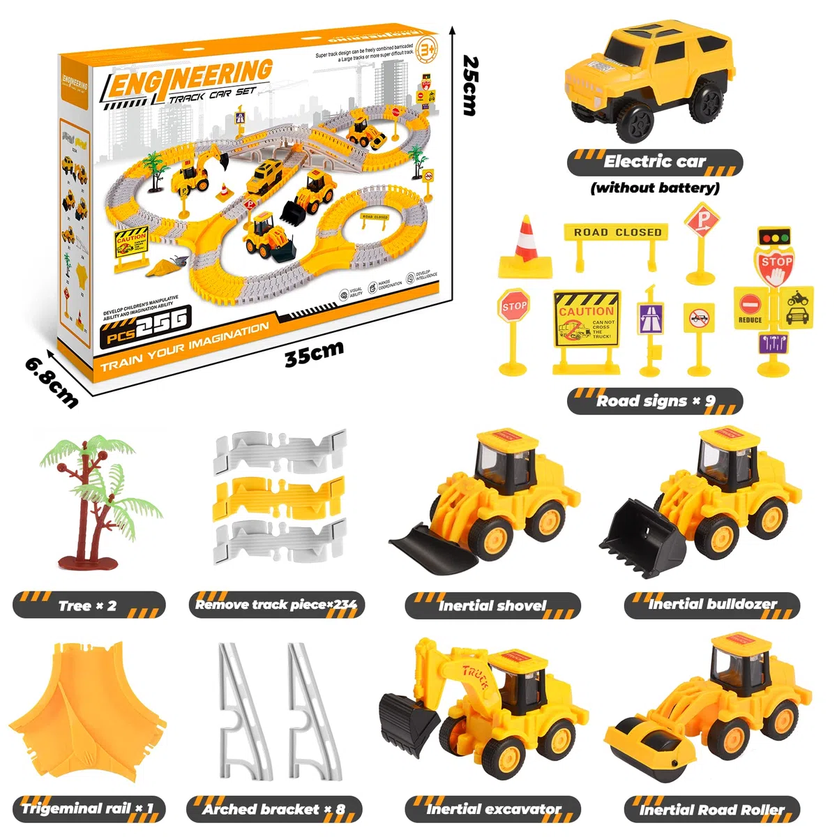 Adeokay Giocattoli A Partire Da 3 4 5 6 7 8 Anni Ragazzo, Pista Da Corsa Per Bambini Regalo Ragazzo Giocattolo Per Bambini 3-8 Anni Regalo di Compleanno Per Bambini Autocarro Dai 3-8 Anni