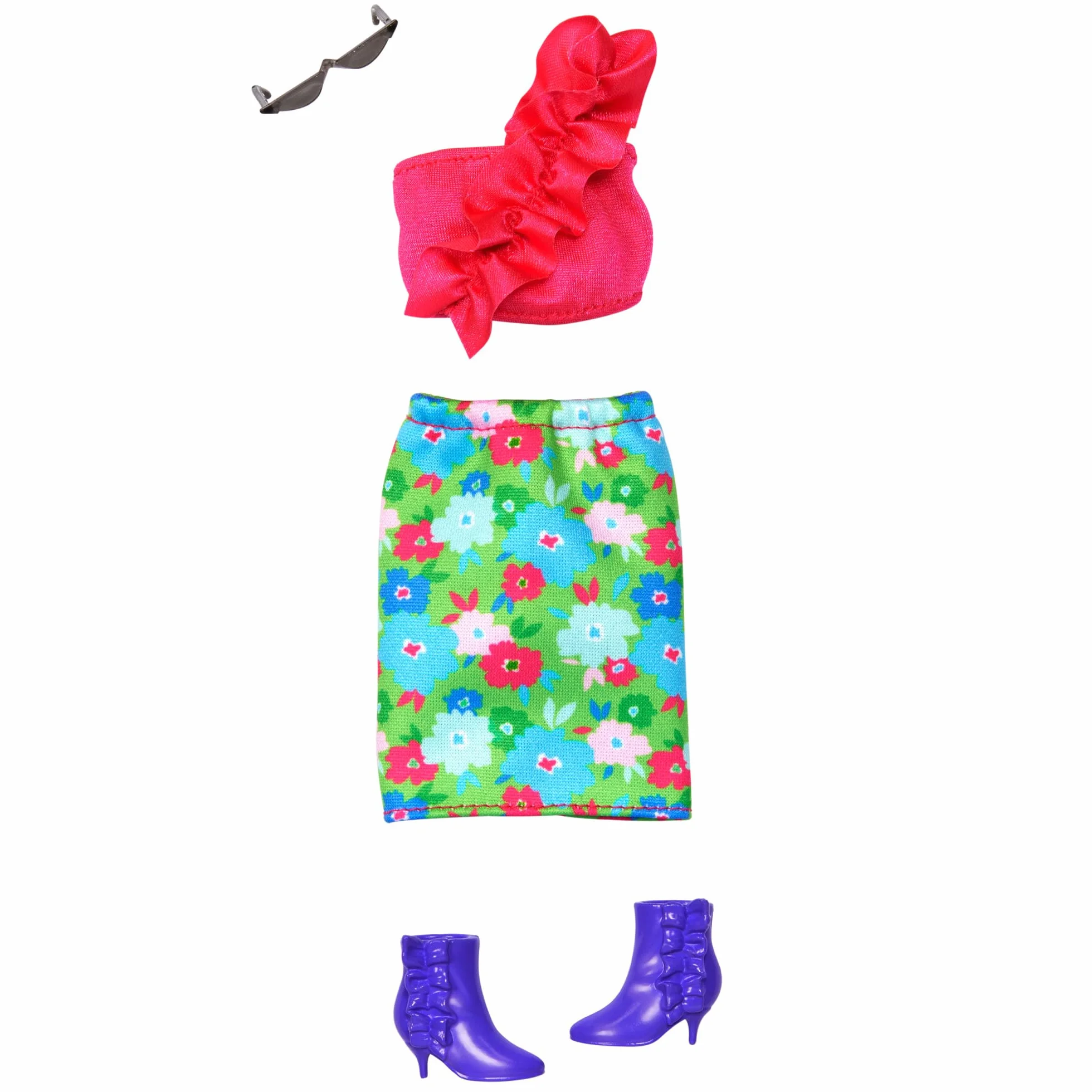 Barbie - Set di abiti e accesori per le bambole, include 13 vestiti, 8 accessori e 8 paia di scarpe per 65 look unici, giocattolo per bambini, 3+ anni, HRG56
