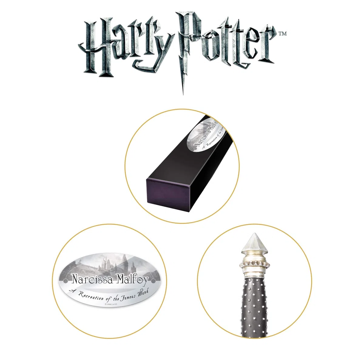 The Noble Collection La Nobile Collezione Narcissa Malfoy Character Wand.
