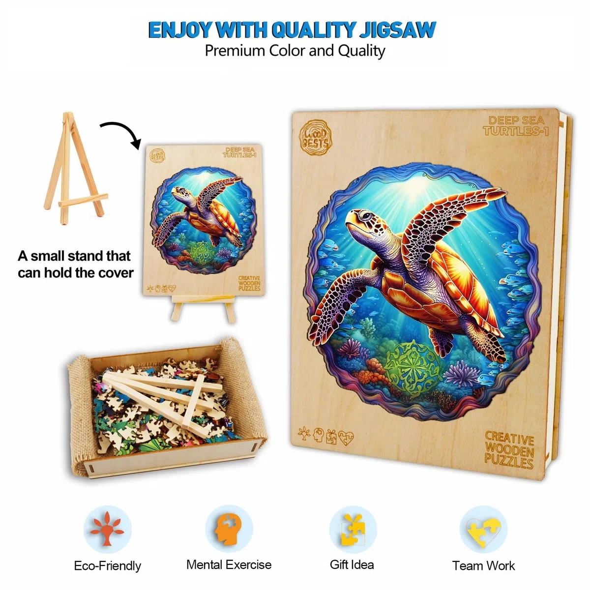 Puzzle in legno per adulti, 300 pezzi a forma di animale, a forma di animale, regalo di Natale per famiglia, amici, 34 x 35 cm