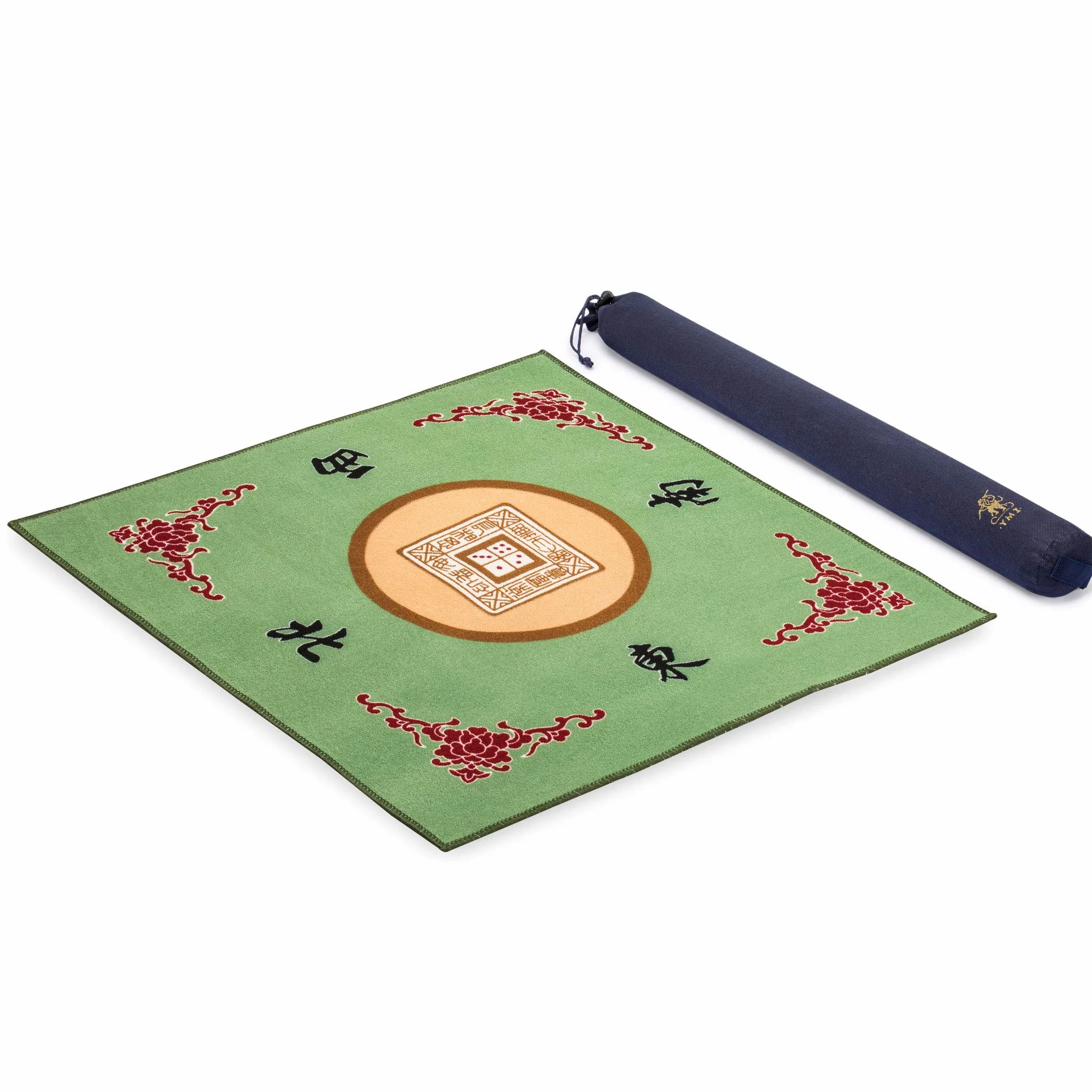 Yellow Mountain Imports, Copritavolo per Mahjong, Poker, Giochi di Carte, Giochi da Tavolo, Tiles e Domino, Verde da 79 centimetri