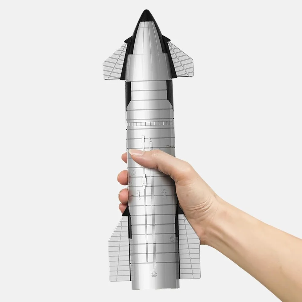 Spacex Starship Rocket Truck Modello in metallo Modello Drago Nave Spaziale Heavy Falcon Rocket Toy Ornamento da scrivania, aerospaziale da collezione