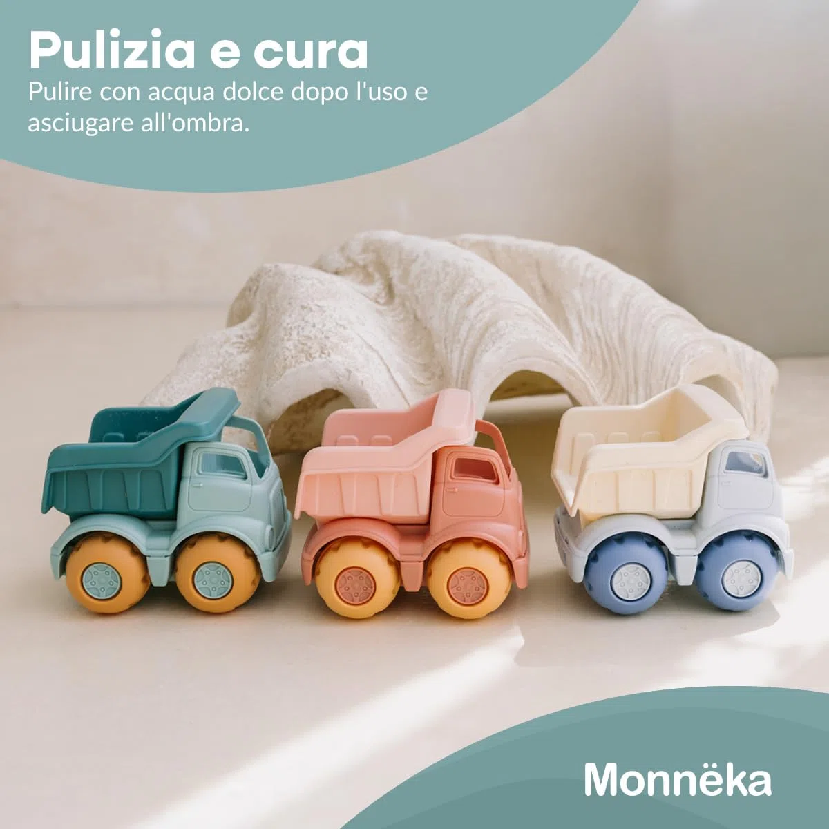 Set Giocattoli Spiaggia Bambini | Secchiello, Palette, Rastrello, Annaffiatoio, Camion | Giochi Mare Bambini 1 Anno, 2 Anni | Ecologico Senza BPA | Borsa Spiaggia | Whale Teal