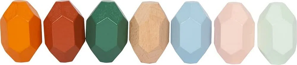 Pietre d'equilibrio in legno Montessori