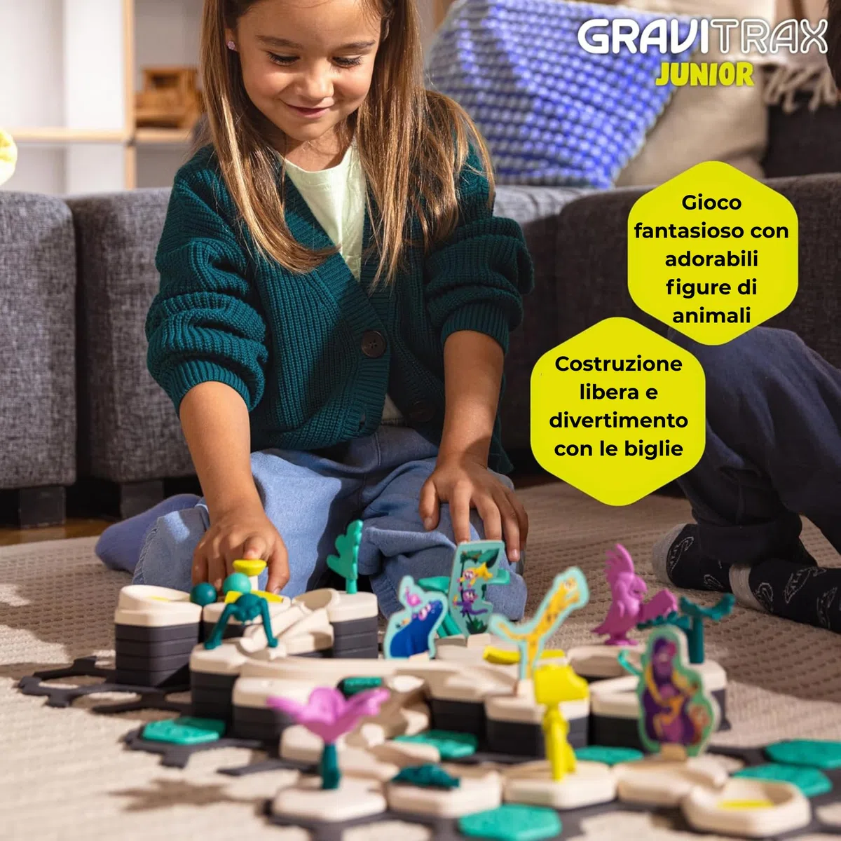 Ravensburger - GraviTrax Junior Extension My Trax: Espandi i tuoi percorsi, Estensione pista biglie 35 pezzi, Gioco STEM 3+ anni, Non giocabile da solo, Compatibile con tutti i GraviTrax