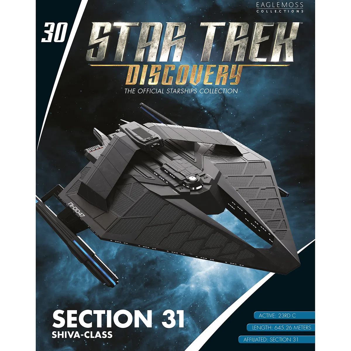 Star Trek - Astronave Sezione 31 Classe Nimrod - Eaglemoss Collections