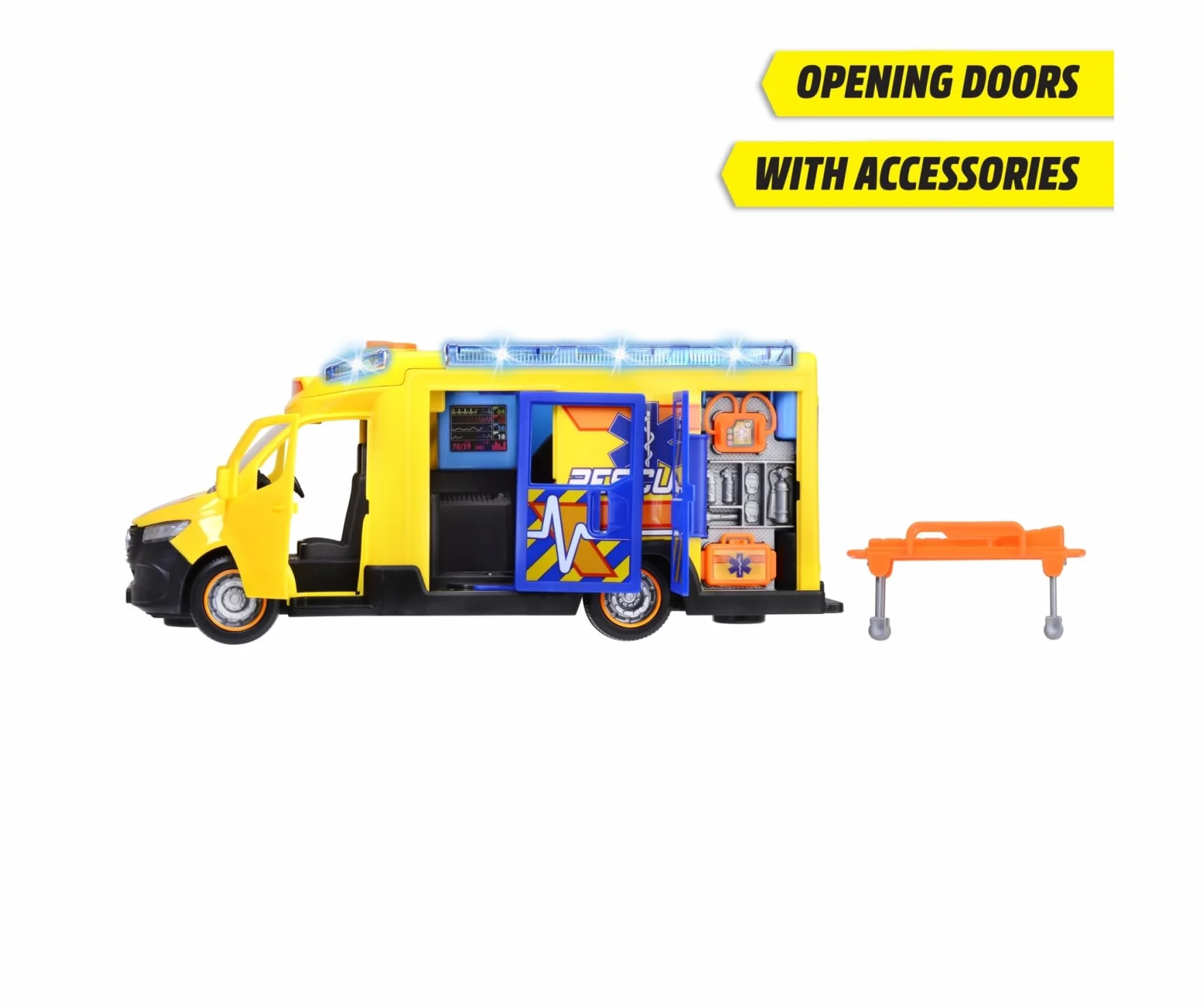 Dickie Toys - SPRINTER AMBULANZA FUOCO E SALVATAGGIO