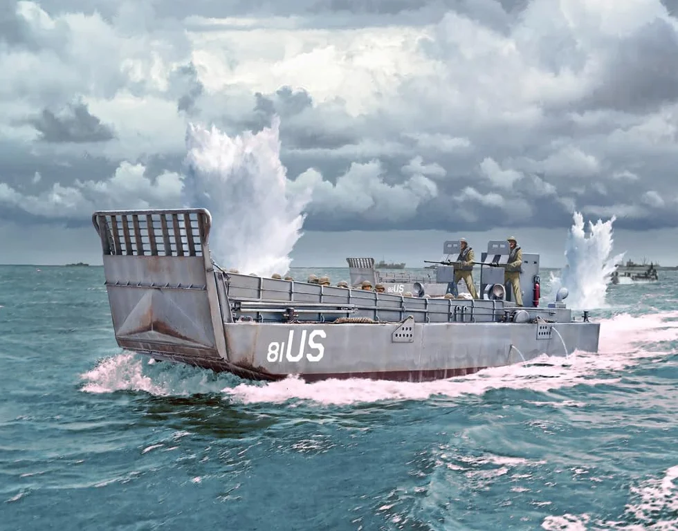 Italeri 6755 1:35 LCM 3 (Landing Craft mechanized) - Modellismo, kit da costruzione, modellismo da pavimento, fai da te, hobby, incollaggio, kit di costruzione militare