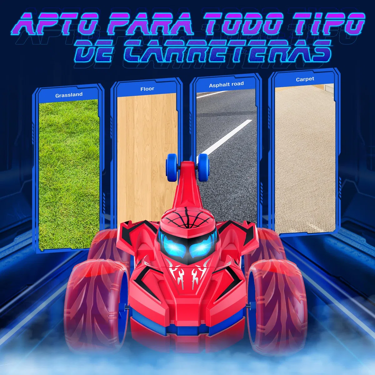 Ophy Macchina Telecomandata per Bambini, Giochi Bambini 3 4 5 6 7 8 9 Anni, Regalo Bambino 3 4 5 6 7 8 9 Anni, Giocattolo per Auto Telecomandata Acrobatica per bambini, Spider Car