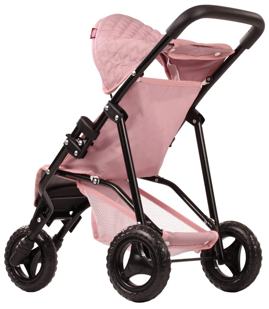 Götz 3403369 Passeggino per Bambole a 3 Ruote Soft Mood - Passeggino per Bambole Adatto a Tutte Le Bambole Fino a 50 cm - Altezza Scorrevole Circa 54 cm