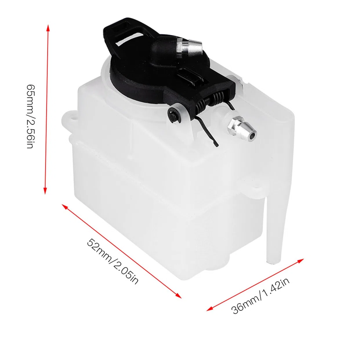 Dilwe Serbatoio Auto RC, 75CC 02004 Serbatoio Carburante Gas Power Modello di Veicolo Accessorio per HSP 94188/94122 Scala 1/10 Auto RC