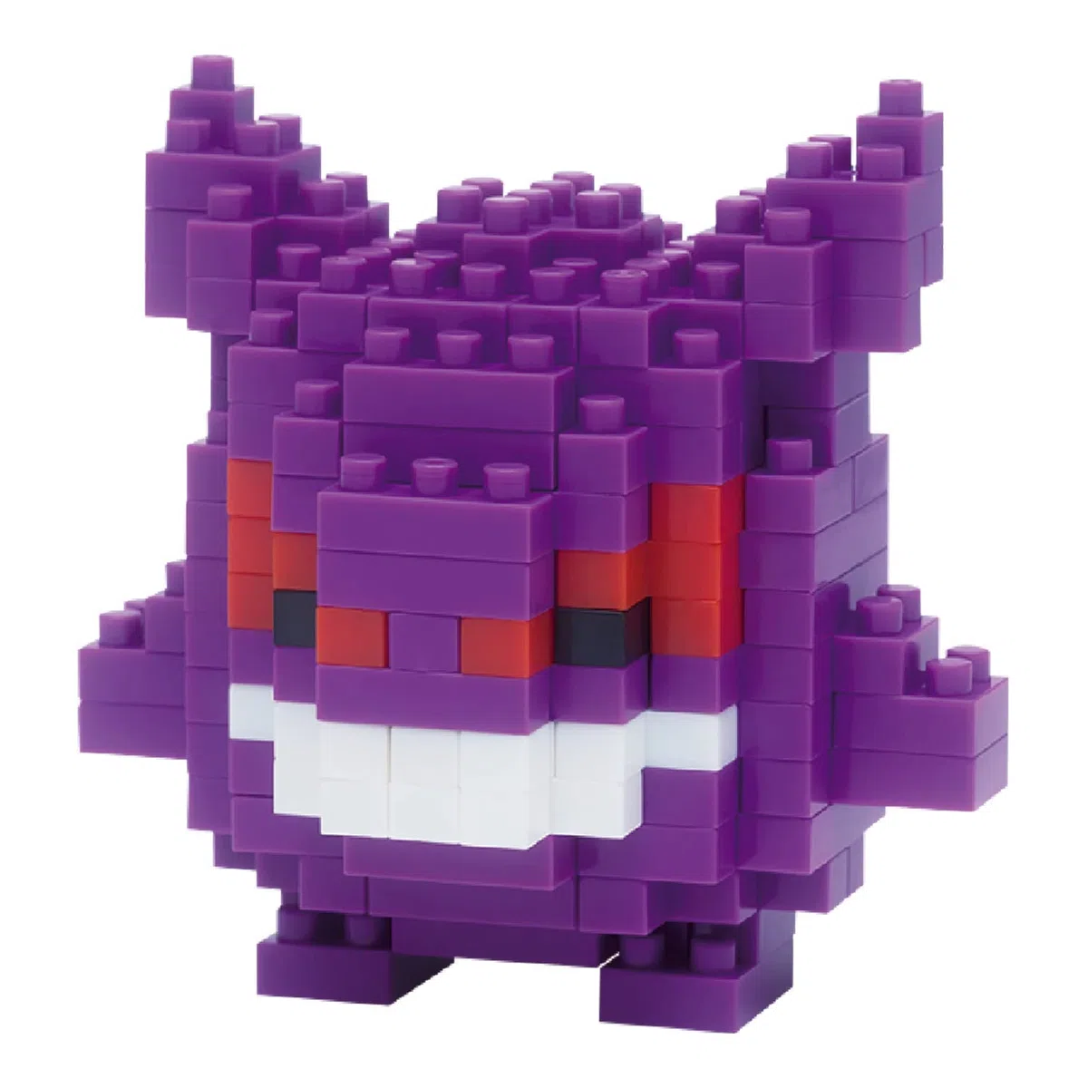 Bandai - Nanoblock - Gengar - Pokémon - Mini statuina in mattoncini - Gioco di costruzione - Kit di costruzione per la figura di Pokémon Gengar in stile pixel - NBPM007