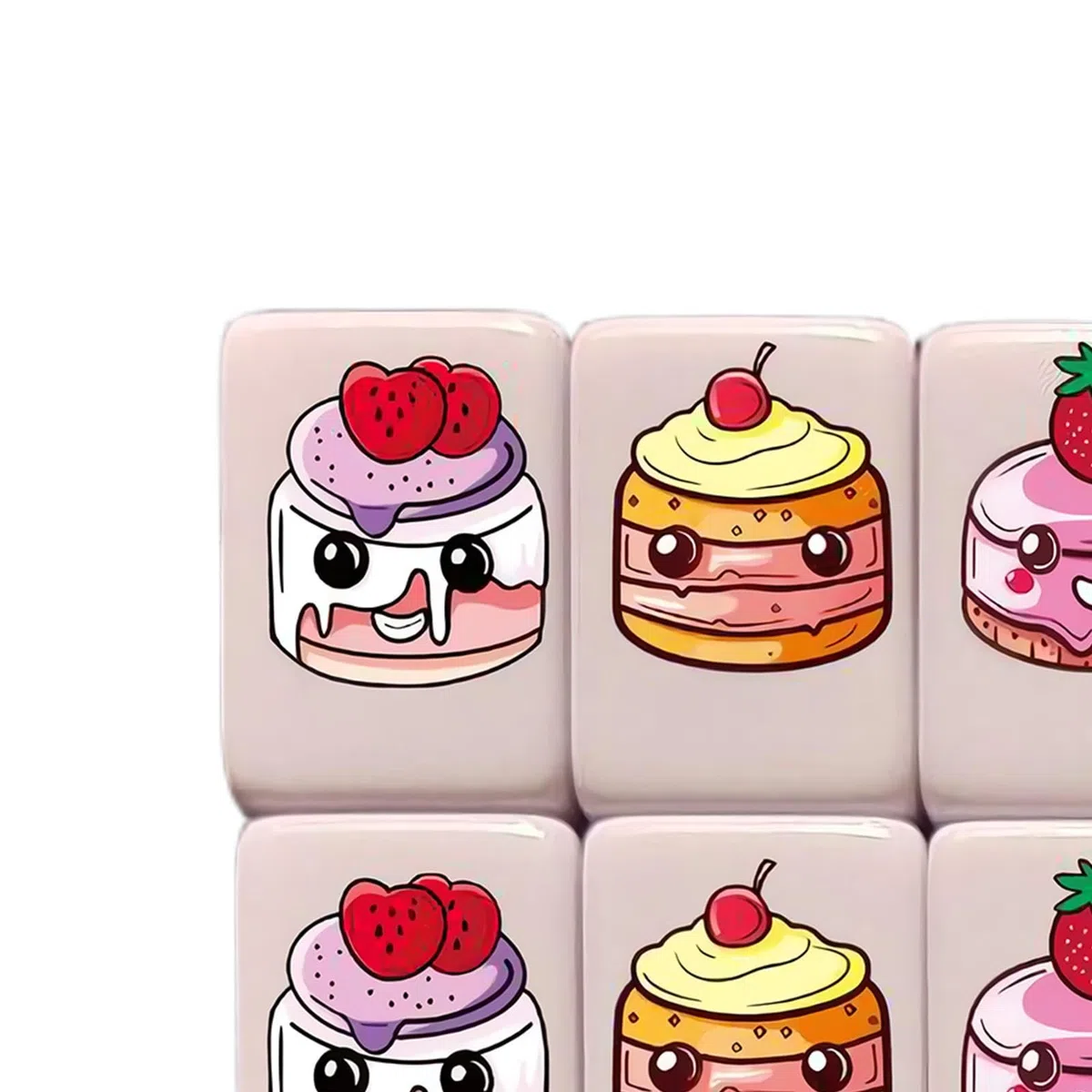 Generico Set di Tessere da Gioco - 64 Pezzi Impilabili e Ordinabili,Kit di Gioco con Mahjong,per Soggiorno Dormitorio Aula Appartamento Festa Bambini Adolescenti Famiglia Compagni di Classe