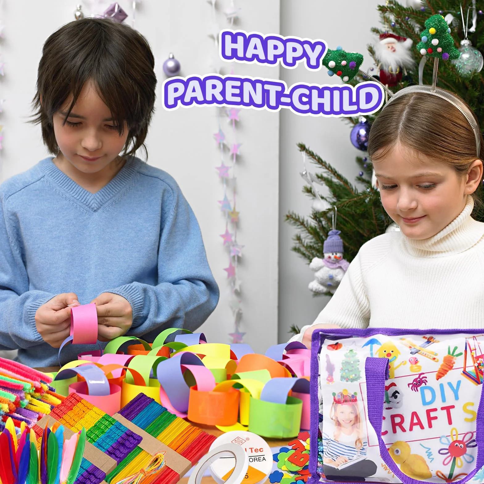 TAVADA Set fai da te, 3000 pezzi per bambini, fai da te, materiale per il fai da te, accessori per il fai da te, per scrapbooking, fai da te, materiale per il fai da te, set di pulizia