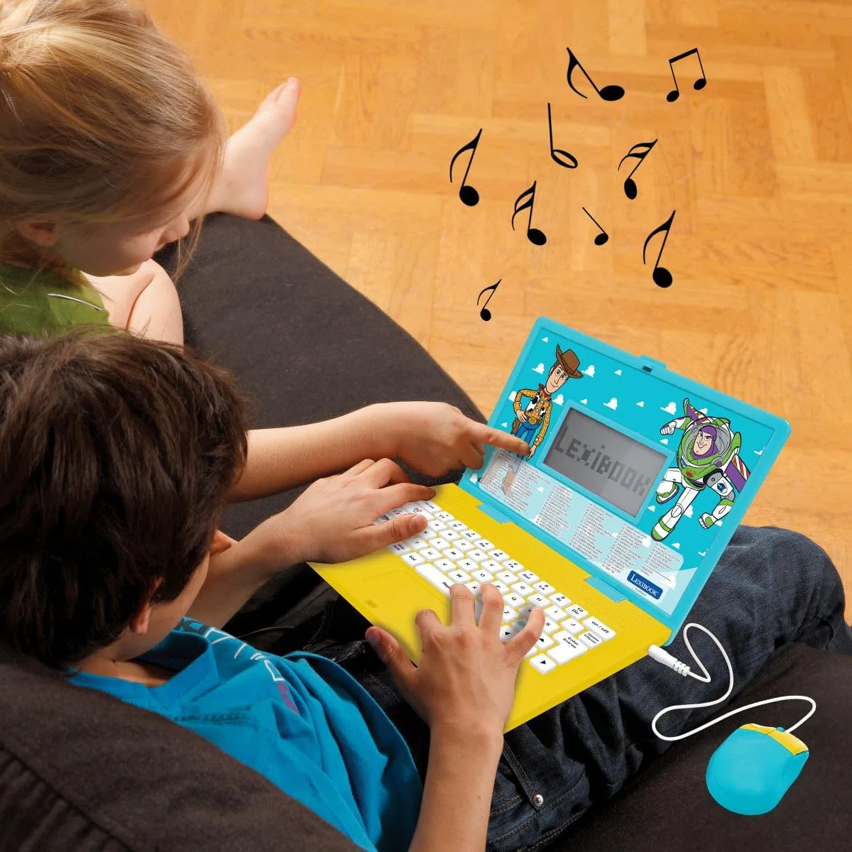 Lexibook, Disney Toy Story, Computer portatile educativo bilingue Inglese e Francese, 164 attività, Matematica, Giochi di logica, Modalità Musica, Schermo LCD, Blu, JC601TSi1LXB