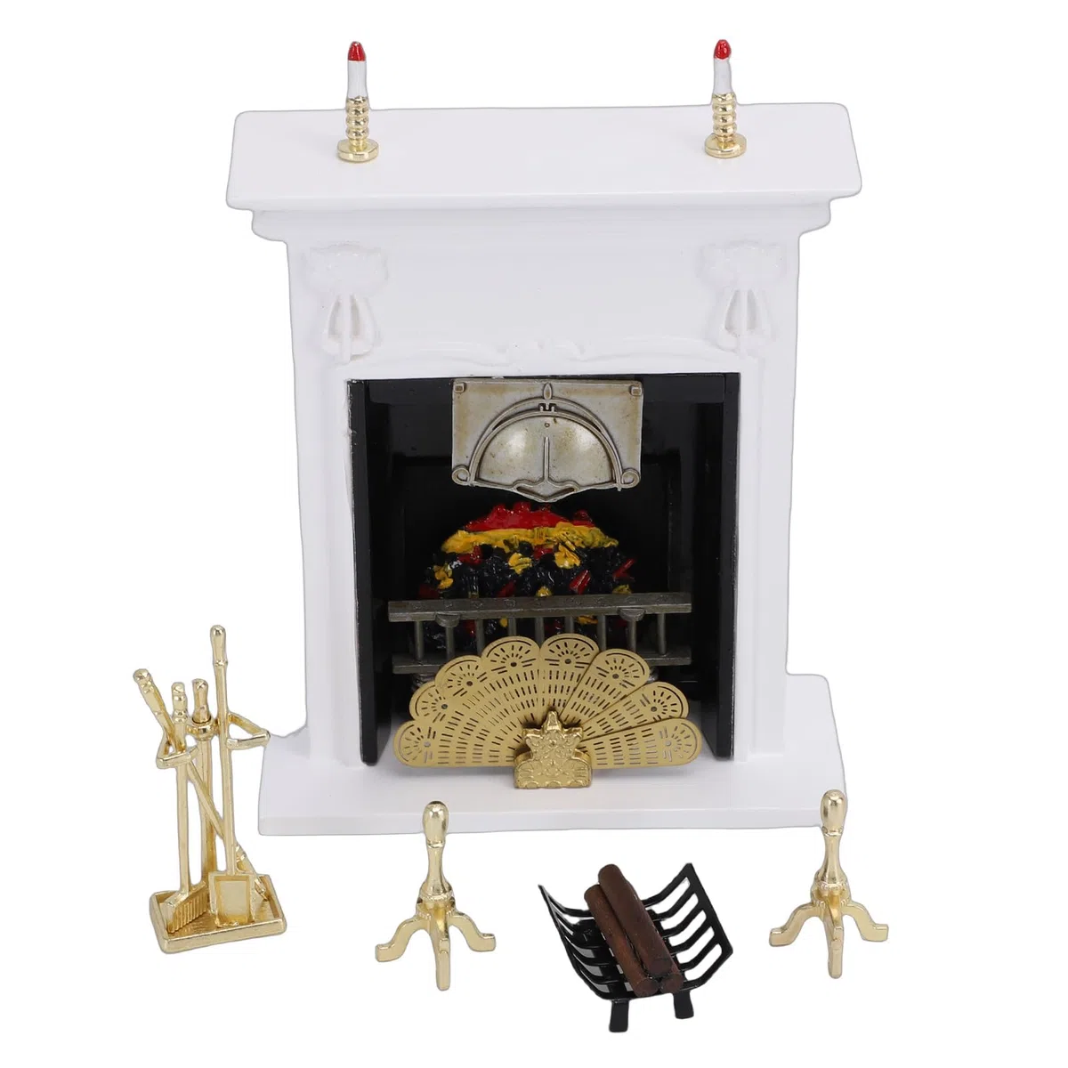 Generic Accessori in Miniatura per Caminetti per Box/Cover delle Bambole 1:12 per Micro Mobili, Decorazioni per la Casa in Miniatura Essenziali per Ragazze e Ragazzi