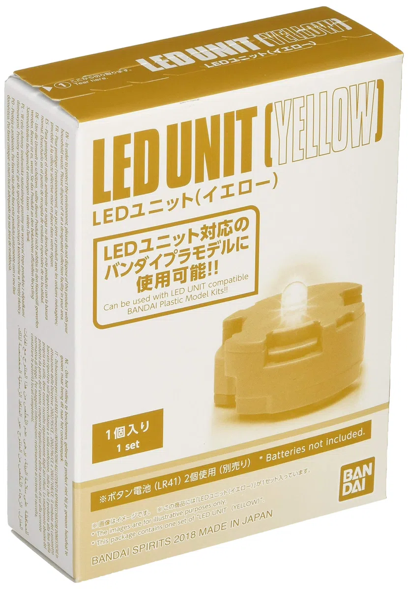 Bandai Model Kit 25825 - MG LED Unit Set, Giallo
