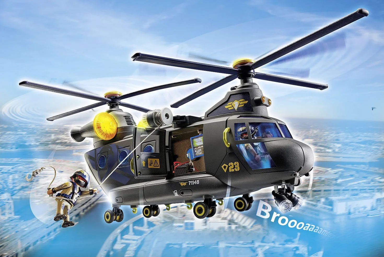 Playmobil- Elicottero unità Tattica, 71149