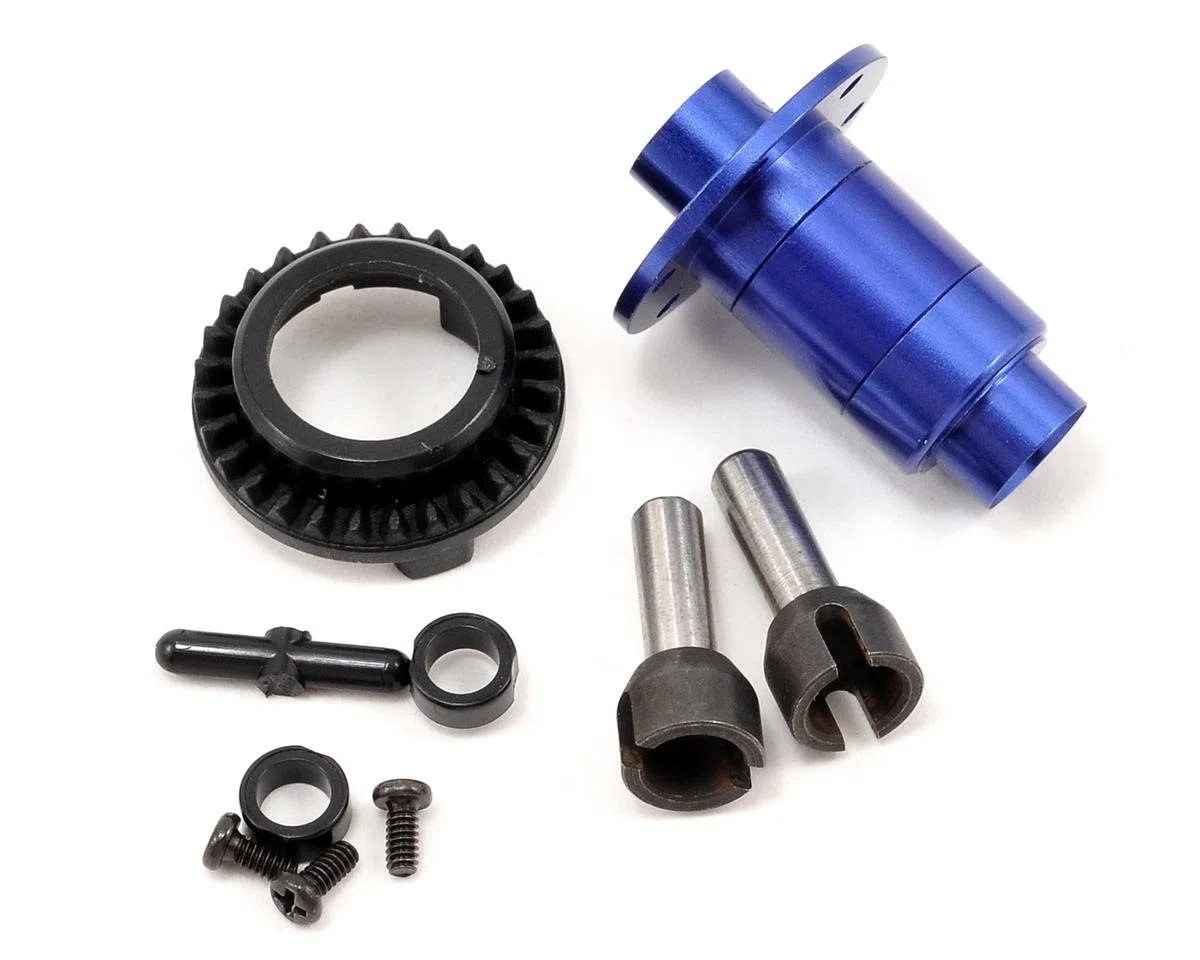 Kyosho- Ruota Libera Anteriore, Colore Blu, MDW017