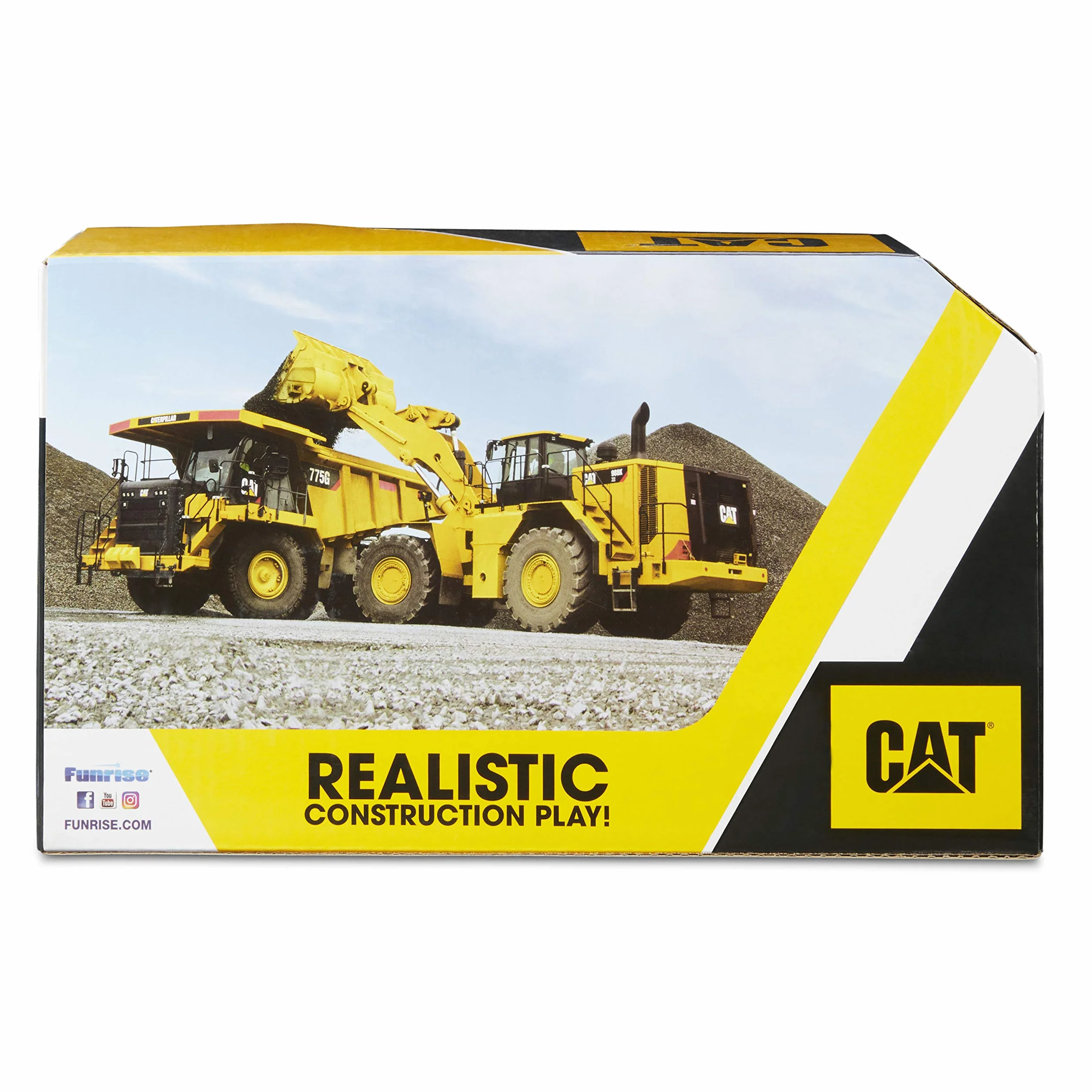 CAT Caterpillar, Tough Machines Bulldozer Veicolo da costruzione, Colore Giallo, Nero, 82287