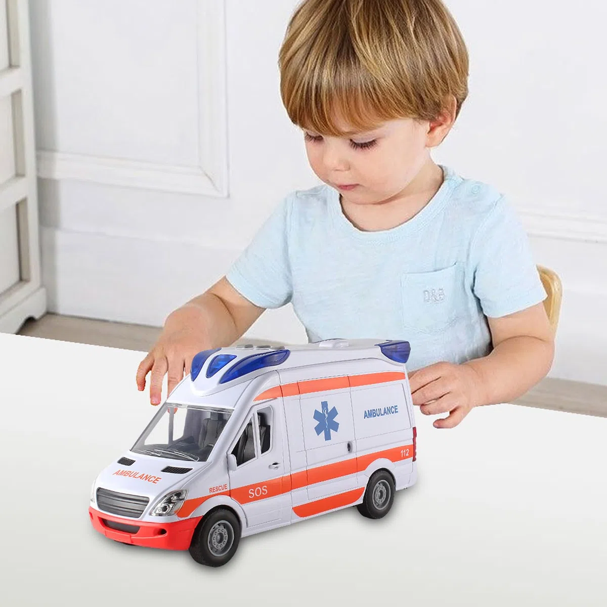 Ambulance Car Giocattolo, Gioca A Un Giocattolo Ambulante Con Luci E Suono - Barella, Giocattoli In Casa Con Barella Per Bambini E Bambini, Ragazze, Bambine, Bambino Sviluppo Delle Competenze: Fornend