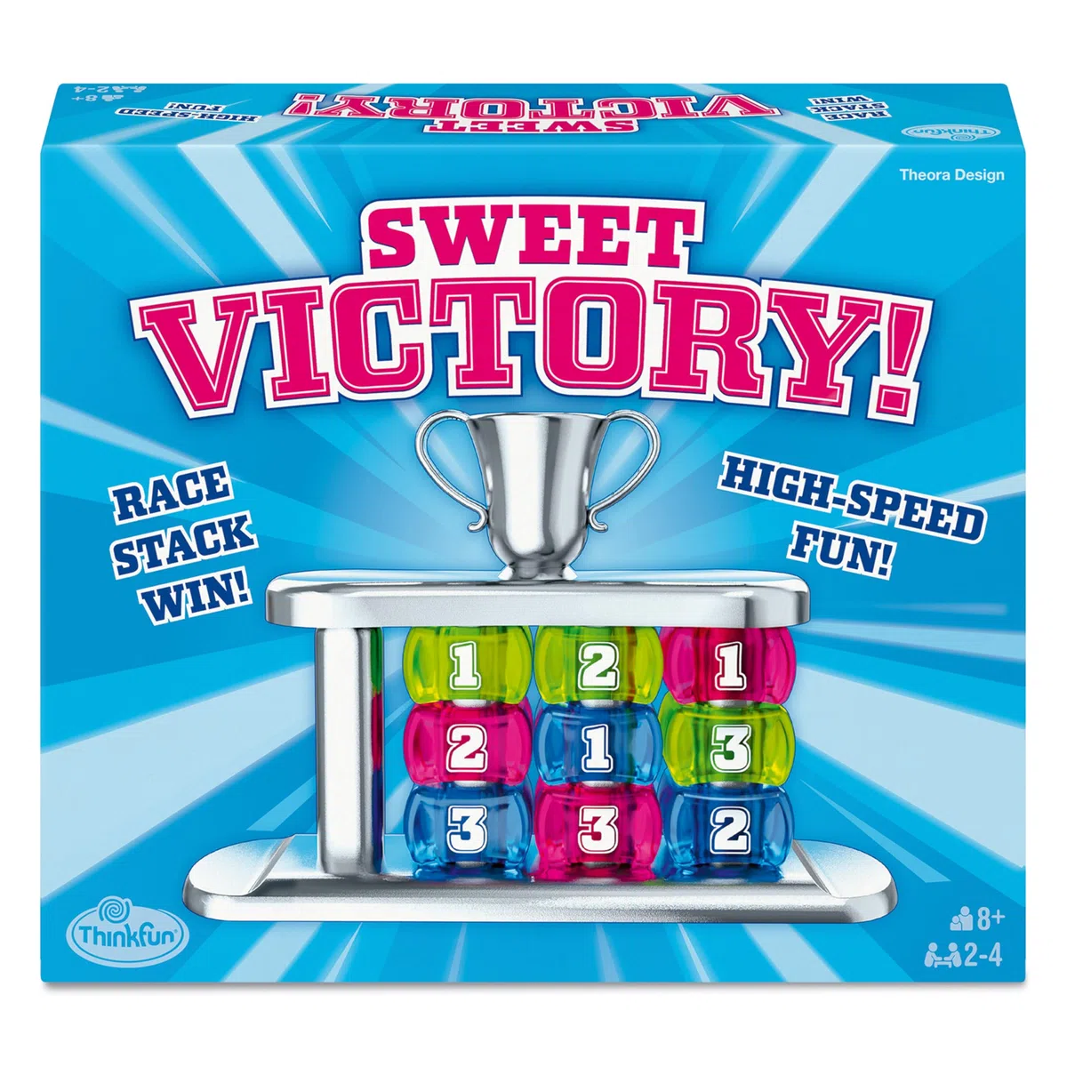 ThinkFun Sweet Victory l The Race to Finish Speed Party Game l per 2-4 giocatori 8+