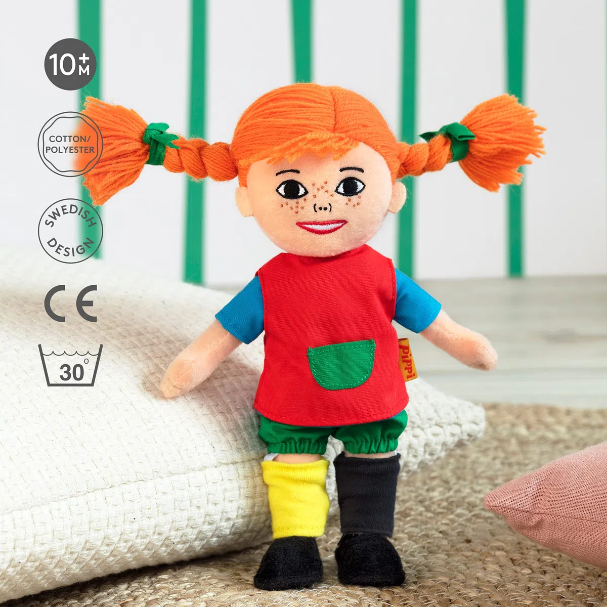 Bambola PIPPI CALZELUNGHE 18 cm