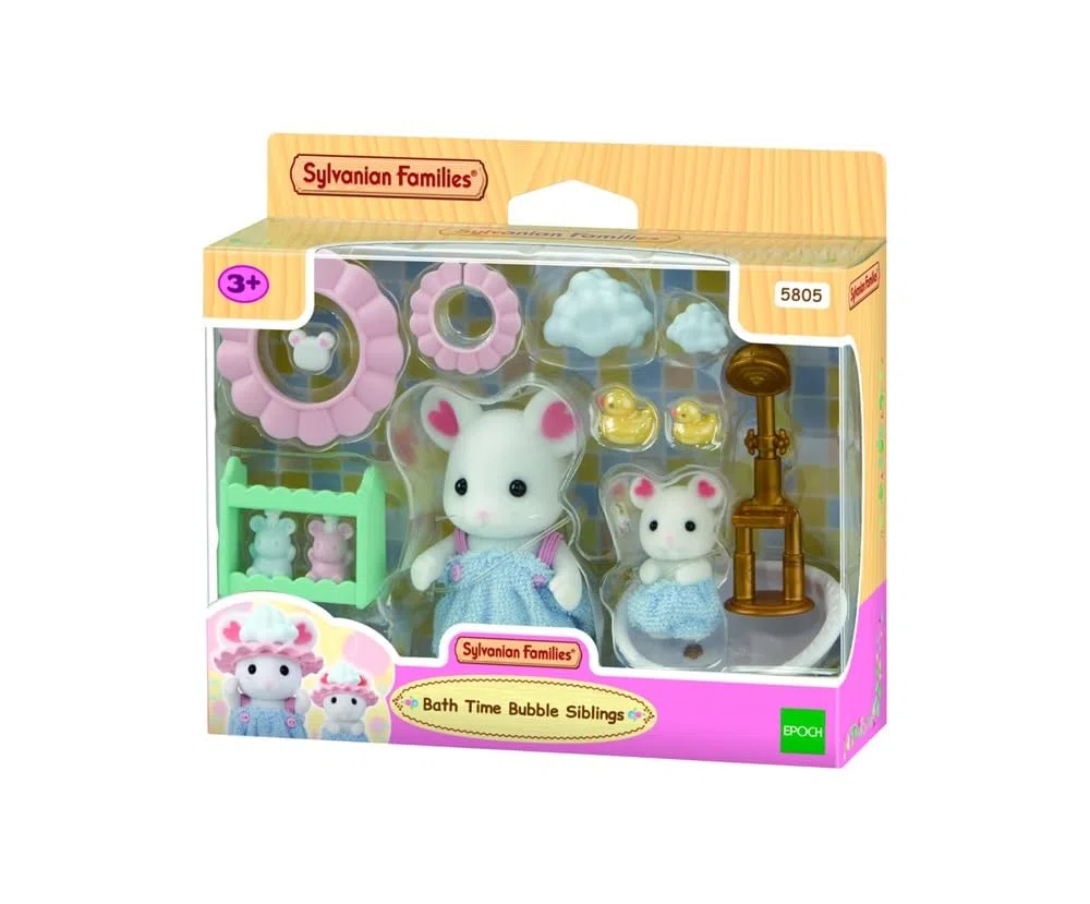Le bain des freres Souris Marshmallow - SYLVANIAN FAMILIES - 5805