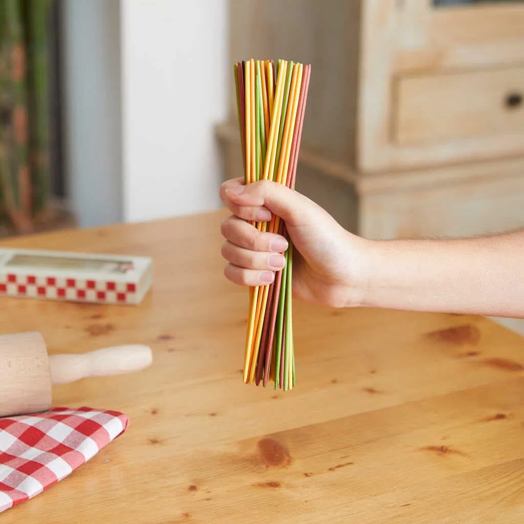 Balvi Gioco da Tavolo Mikadetti Gioco di abilità Mikado in Versione Spaghetti Bamboo