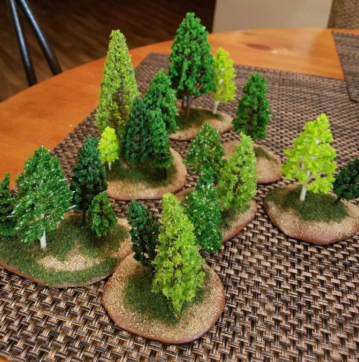 Modello Misto Alberi, 70 pz, 4-16 cm, Animali del Bosco Miniatura, Alberi Finti Diorama, Modello Treno Scenery, per Progetti Senza Basi, Paesaggio DIY, Paesaggi in Miniatura