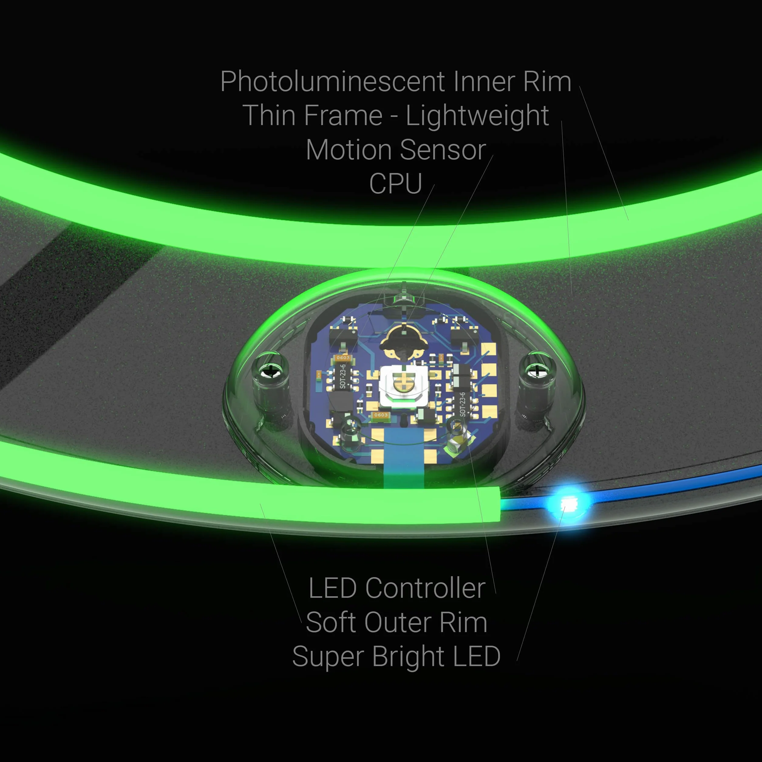 TOSY Flying Ring - 16 milioni di colori RGB o 12 LED, luminoso, modalità smarrimento, accensione automatica, impermeabile, frisbee leggero, regalo di compleanno e di Natale per ragazzo/ragazza/bambino