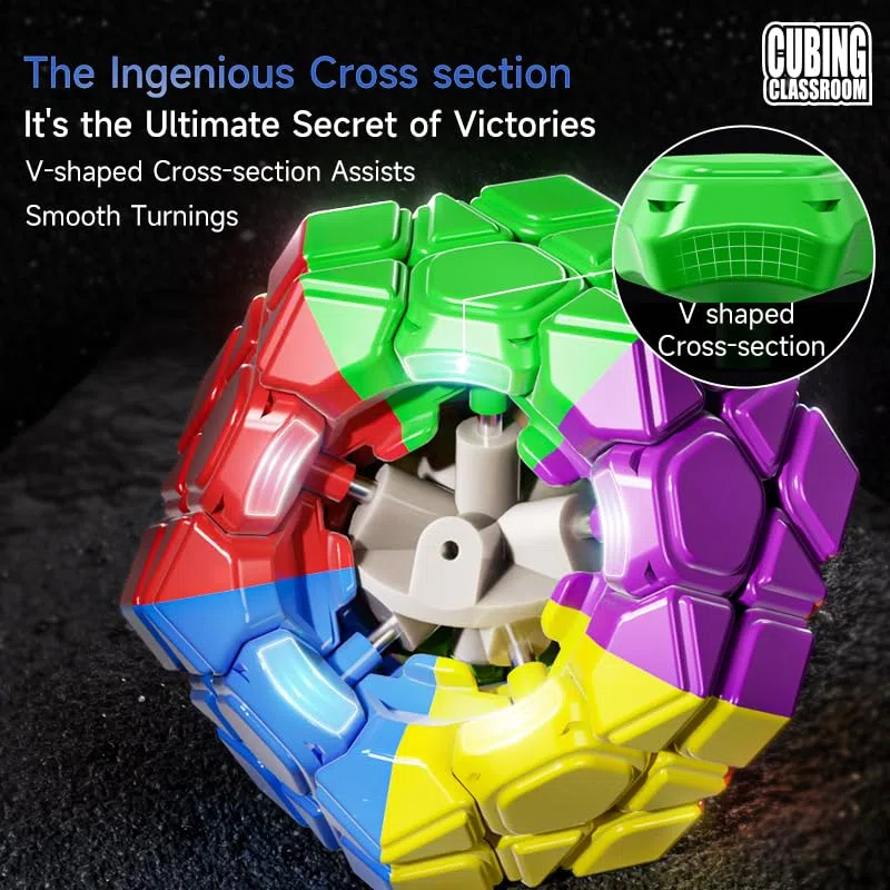 Bukefuno Moyu Meilong Megaminx M V2 3x3 Magic Cube MFJS Puzzle Magnetico MEILONG Megaminx Magnetic V2 2024 Speed Cube Cubi Puzzle senza adesivi