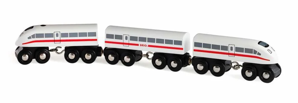 BRIO 33748 Treno espresso suono, in legno, 3 pezzi