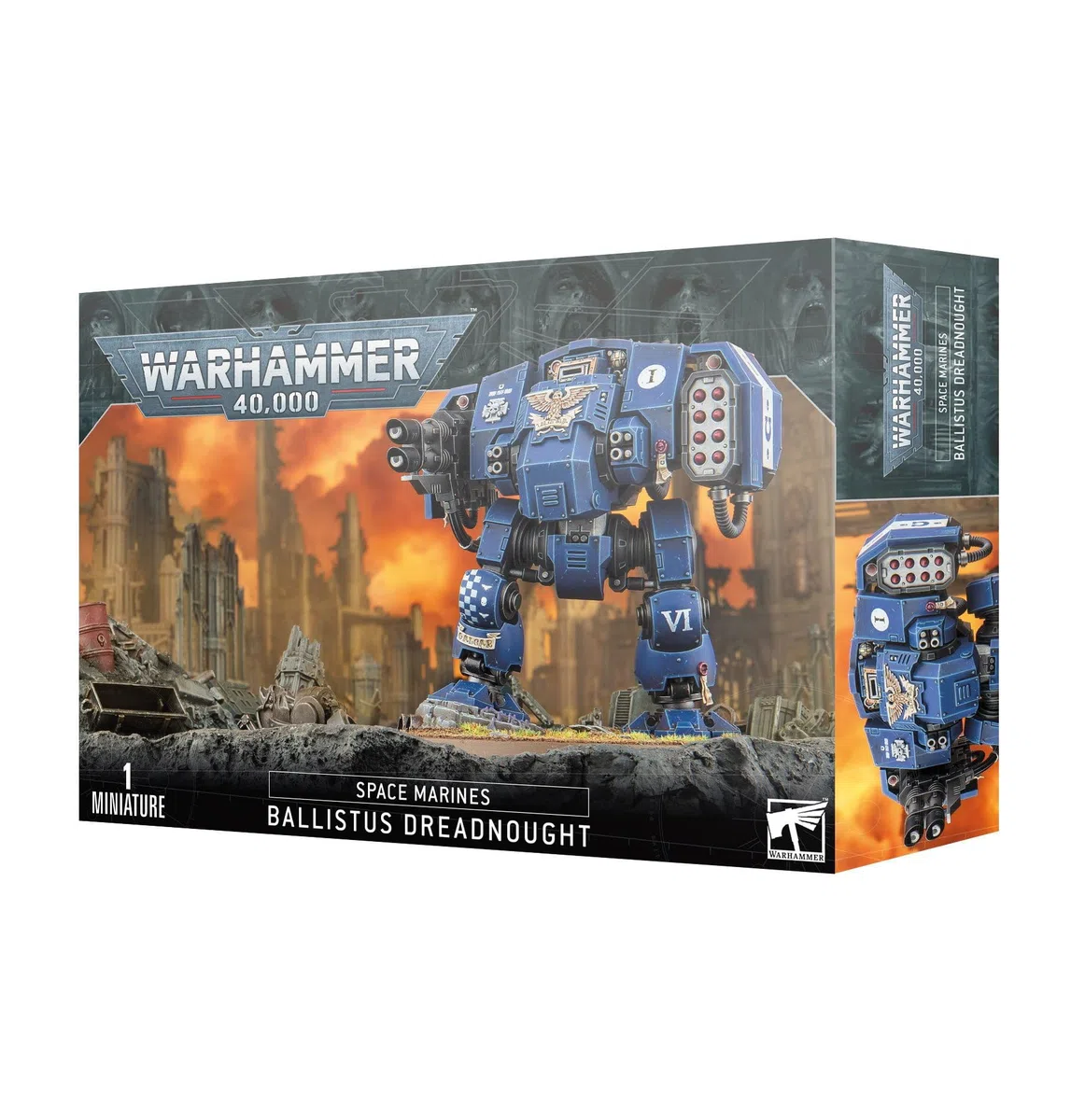 Warhammer Games Workshop 40.000 - Space Marines: Ballistus Dreadnought, Nero