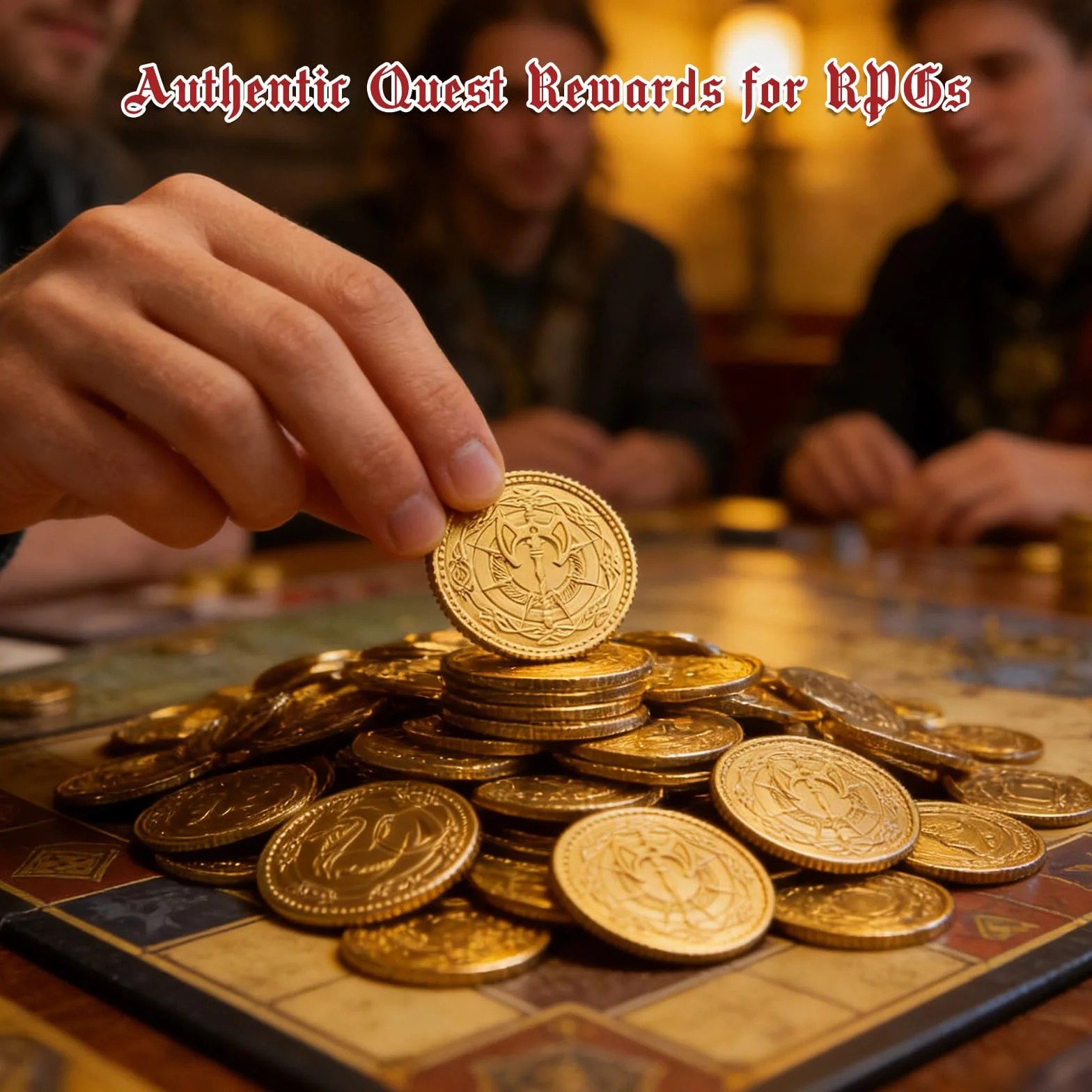Byhoo Monete d'oro per collezionisti, monete in metallo Dragon Yue DND con sacchetto in pelle, grande set di tesori per dungeon e draghi, accessori per giochi di ruolo in rilievo a doppia faccia con