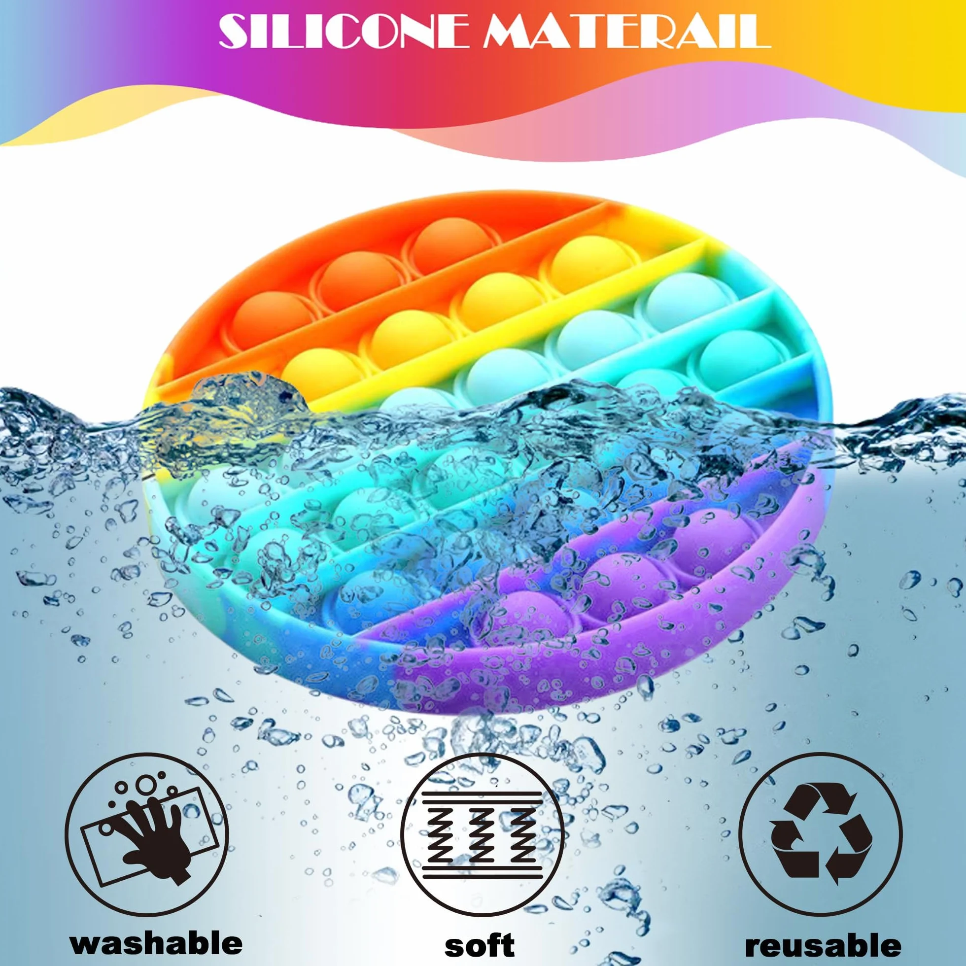 Chennyfun Fidget Toy Set, 30 Pezzi Fidget Toys Pack, Mini Squeeze Toys Cubo Magico Giochi Sensoriali Anti Ansia e Stress è Adatta per Adulti e Bambini, può Essere Usata Come Regali per Feste