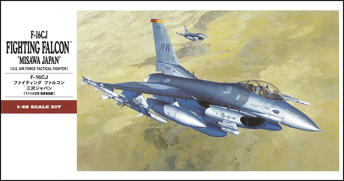 Hasegawa Kit Modello F-16CJ Fighting Falcon in Scala 1:48