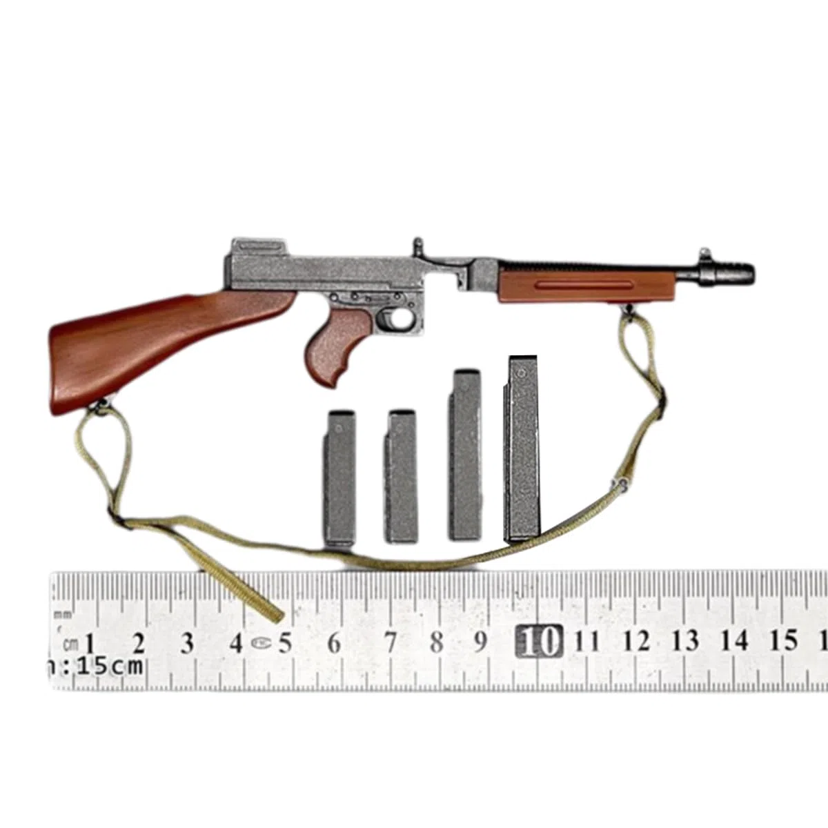 HiPlay ZYTOYS, Thompson Mitragliatore ZY2030B, accessorio per figura in scala 1/6 per figura da collezione da 30,5 cm