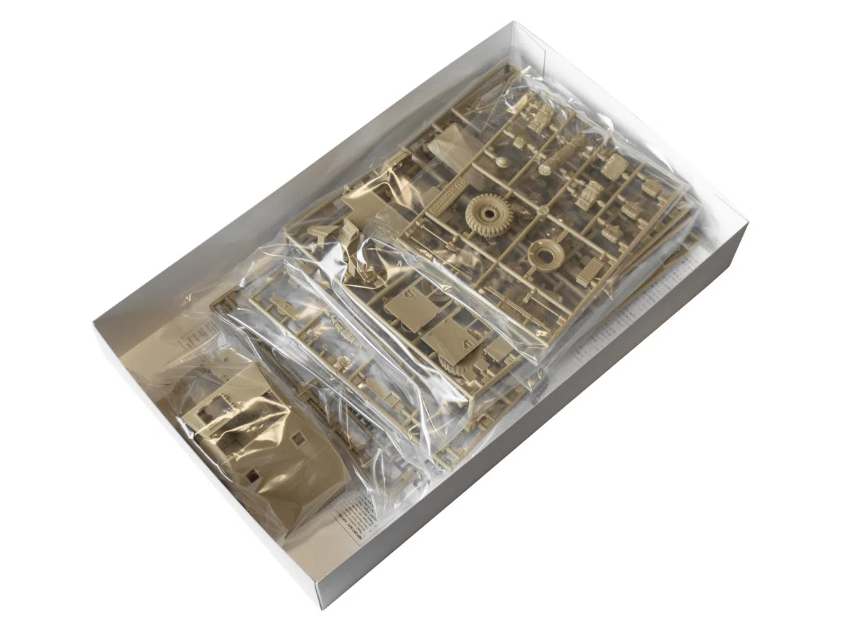 Tamiya- British 25LB Gun Veicolo Modellino in Scala, Colore Mimetico, Small, 35044