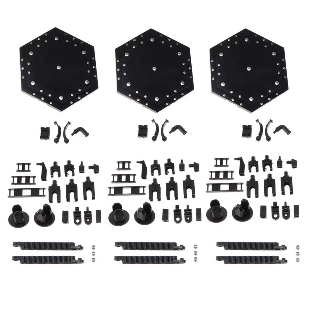 Zalati Supporto Universale per Modelli Gundam 1:144 - Stand Display Holder per Figure - Nero 21x21x18.5cm