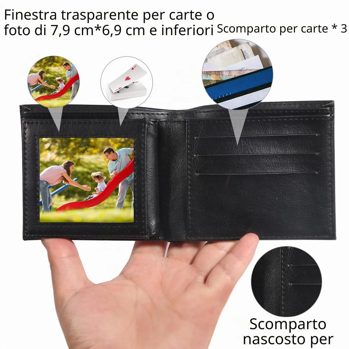 Portafoglio Magic Flaming Fire Wallet con fiamma del mago, Magician Stage Street Inimmaginabile oggetto di scena