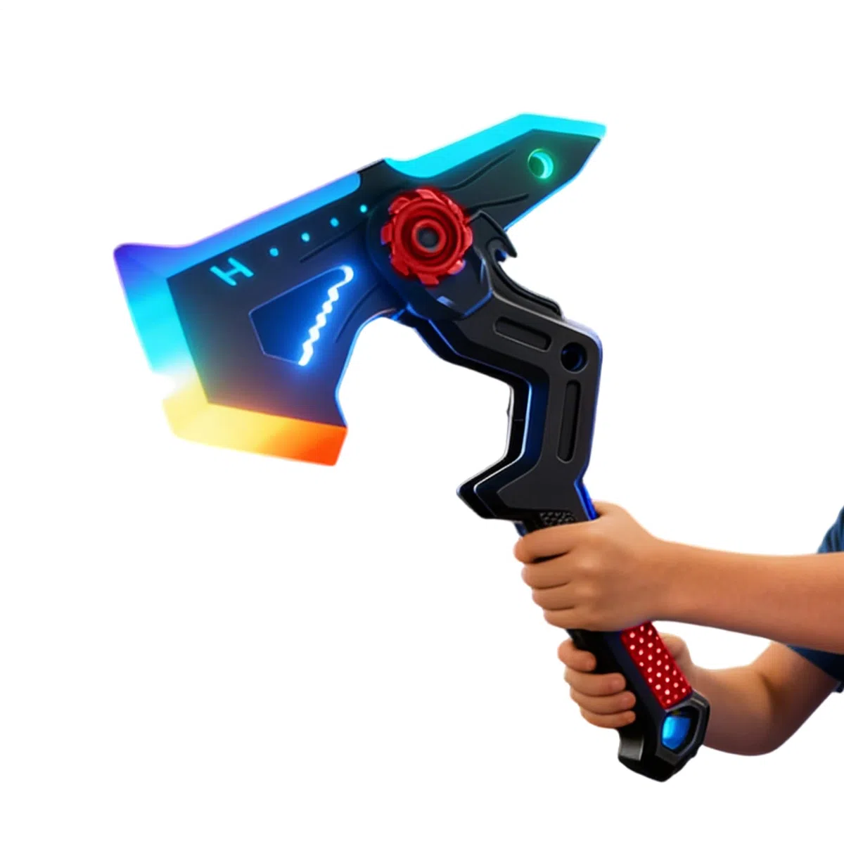 Generisch di scena per cosplay per adulti – Ascia di trasformazione con illuminazione RGB | per travestimento cosplay, per feste in costumi, servizi fotografici e