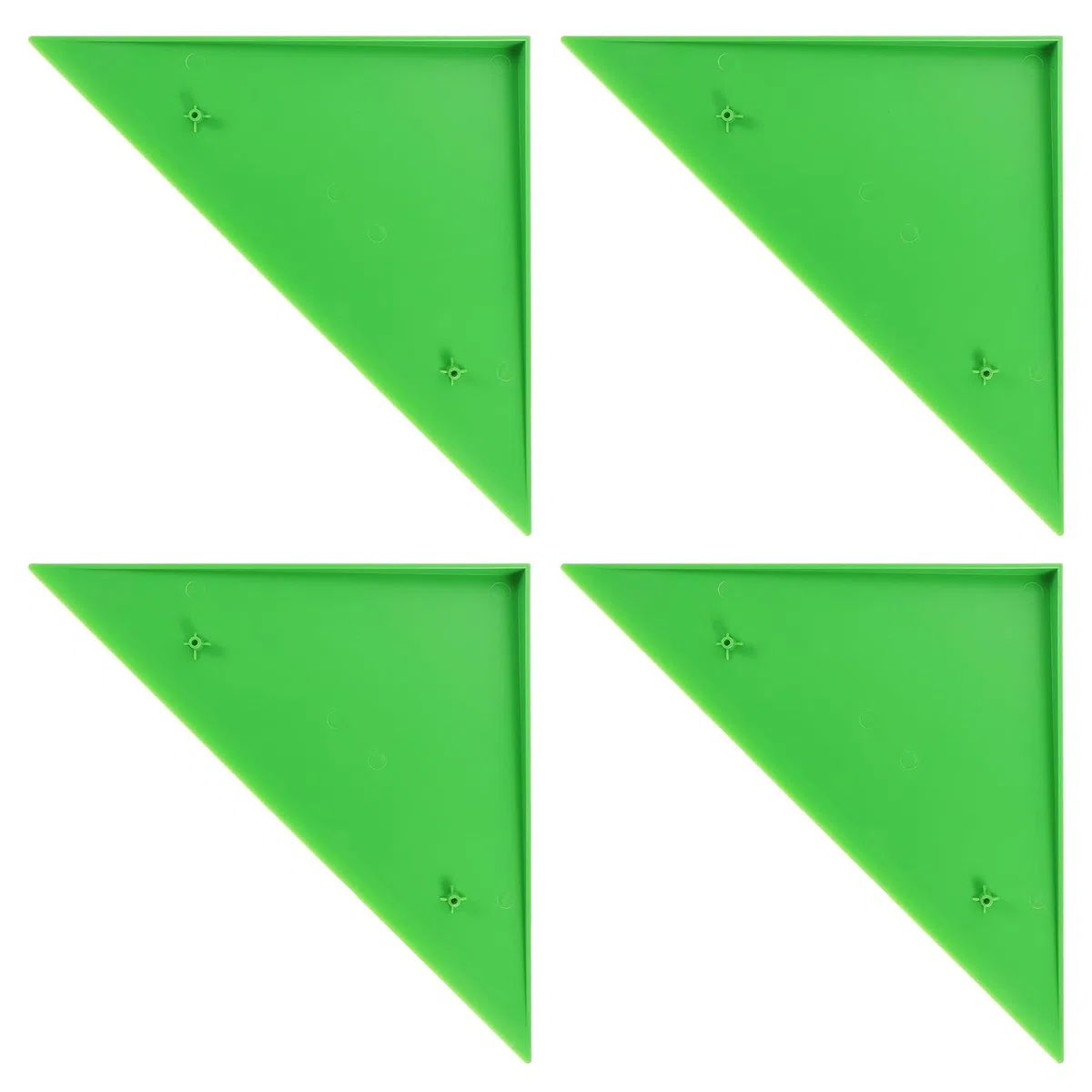 BESPORTBLE Set di 4 rampe angolari da tavolo, calcetto e illuminazione per calci balilla, paraspigoli per calci da tavolo, per calcetti, calcetti, parti da calcio, triangolo bordo