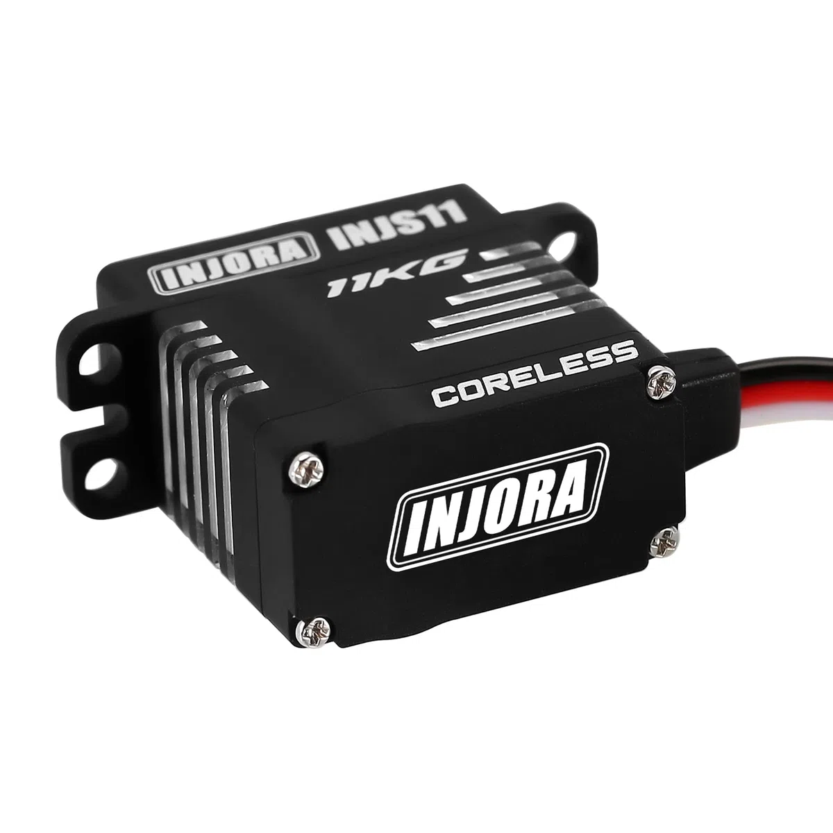 INJORA Senza Nucleo Digitale Micro Servo 11 kg Coppia Elevata Insieme Servo Corno e Vassoio per Axial SCX24 1/24 RC Cingolo Parti di Aggiornamento