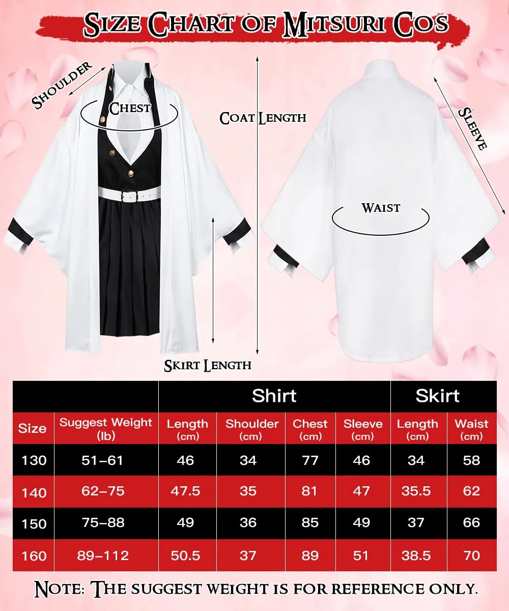 Costume Nezuko Tanjirou per Carnevale Halloween Natale, Set di Kimono Mantello, Regalo per Bambini