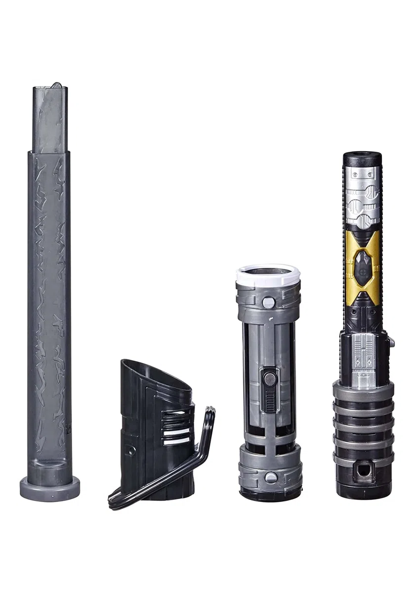 Star Wars Hasbro Lightsaber Forge, Spada Laser Giocattolo Darksaber Nera, Allungabile ed Elettronica, per Roleplay Personalizzabile