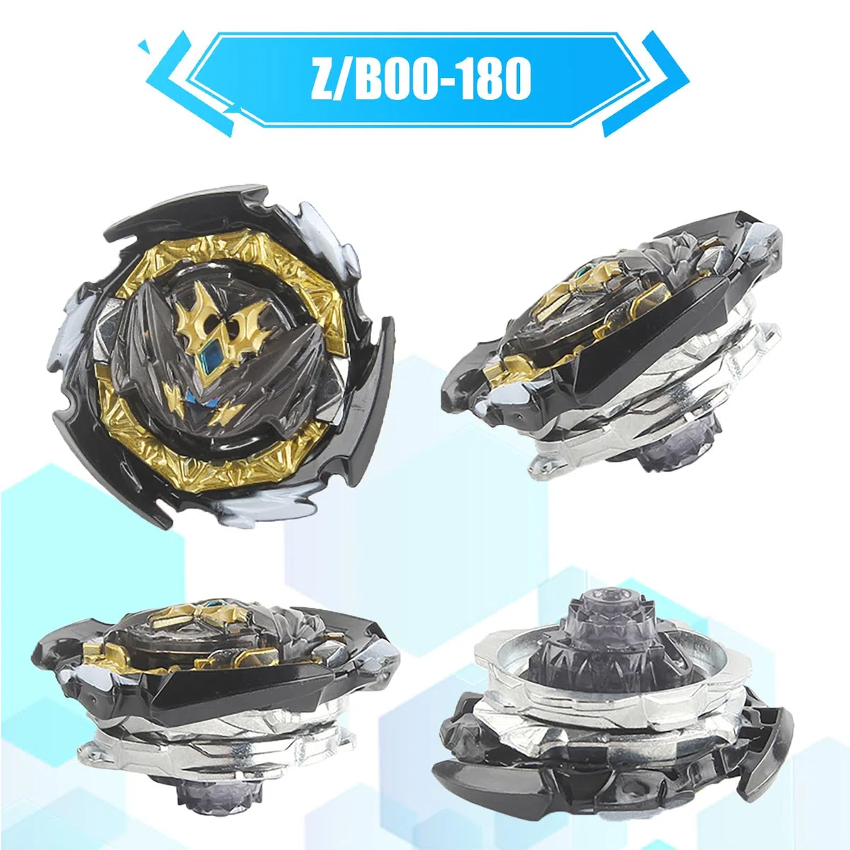 Gyroscope Turbo Set, Trottola 4d Arena Metal Fusion Battle, Con Lanciatore Da Combattimento, Set Regalo(187+180)