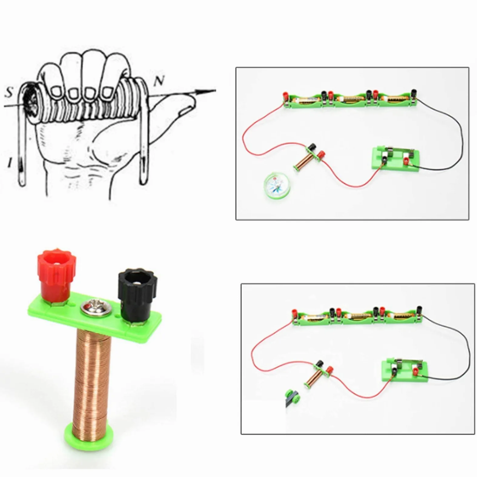 Attrezzatura per esperimenti in aula di fisica Kit per esperimenti elettromagnetici Kit per esperimenti di fisica
