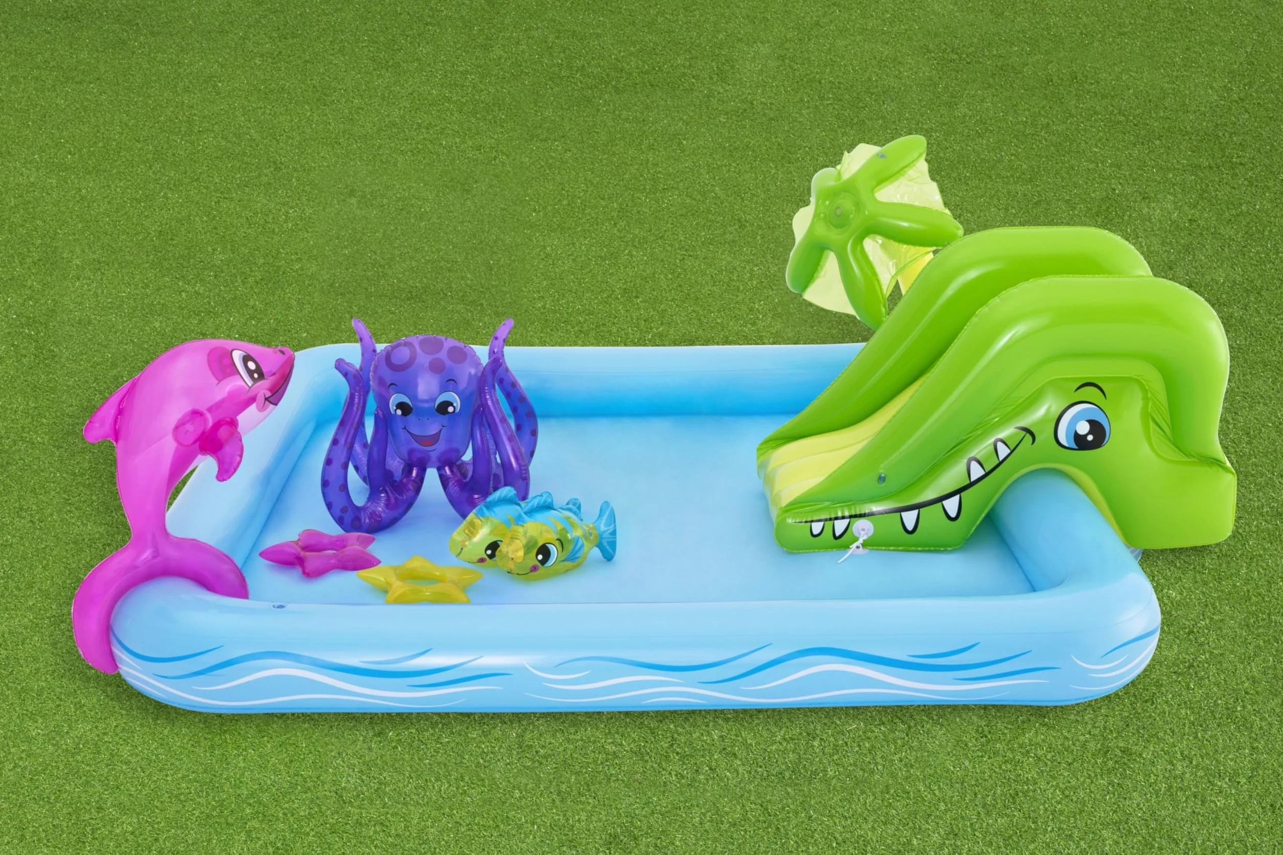Bestway 53052-3 Piscinetta per Bambini Acquario Fantastico, 2 Anni+