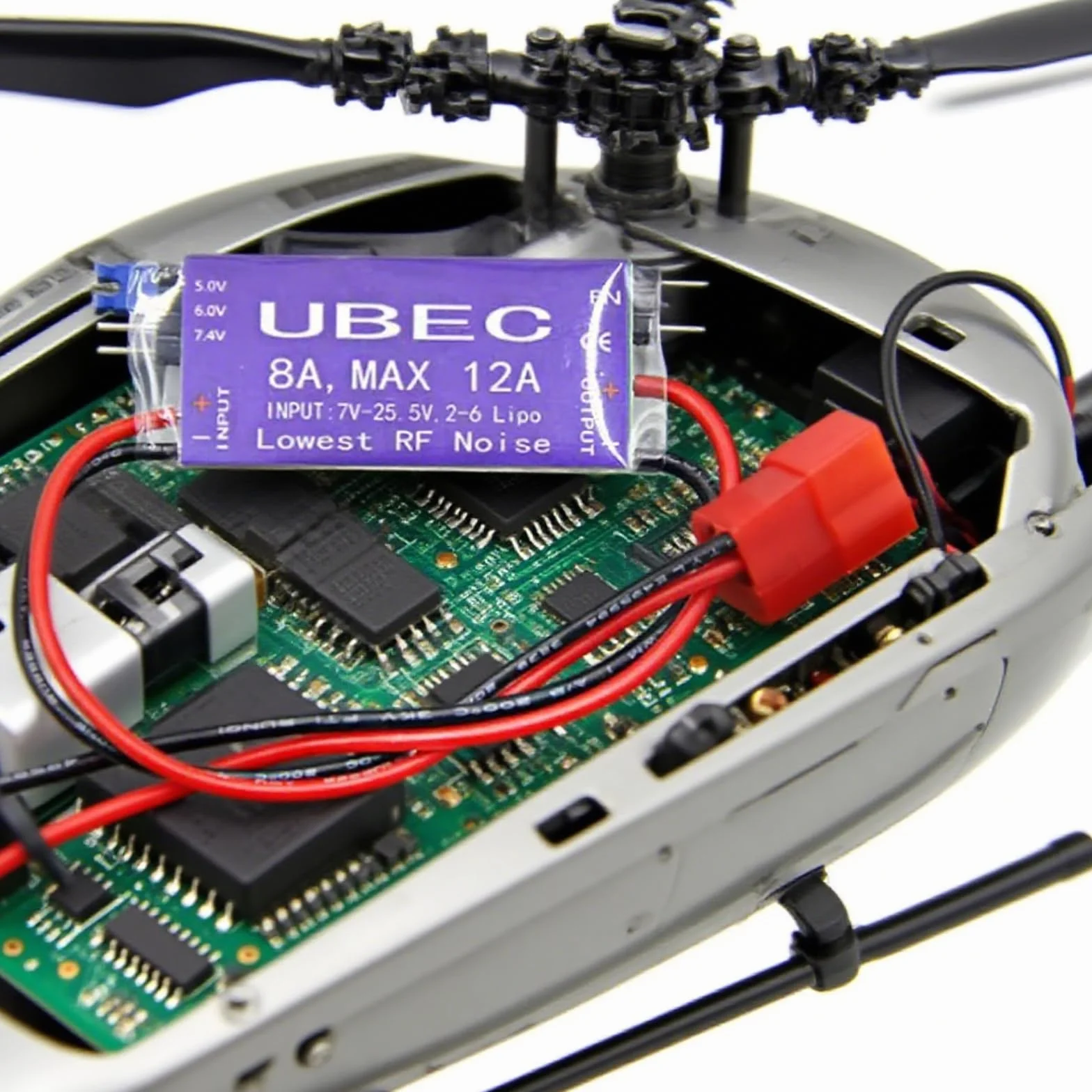 UBEC Alimentatore di Commutazione, 8A UBEC Switch Mode Regolatore di Tensione, 5V 6V 7,4V 8A Max 12A Uscita 7V-25,5V Ingresso UBEC Modulo Servo Interruttore di Alimentazione per RC Helicopter